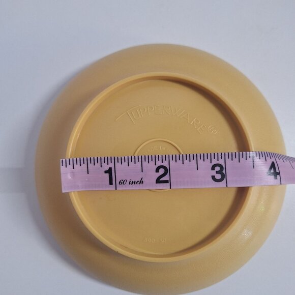 6 Vintage Tupperware Harvest Gold Cereal Salad Bowls 890 70s Yellow 6" Retro - Picture 8 of 8